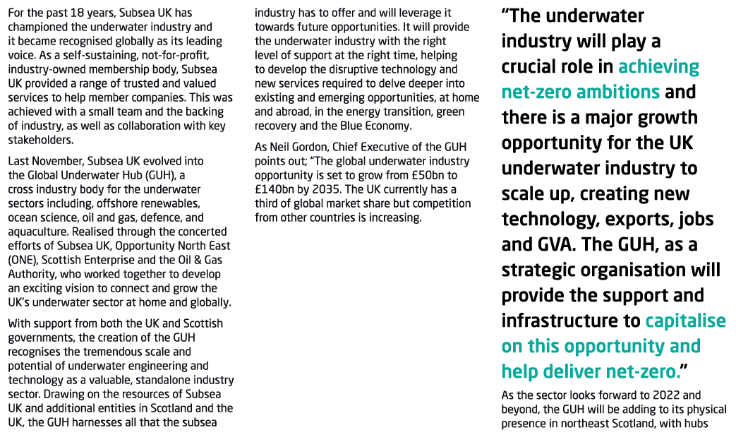 For the past 18 years, Subsea UK has championed the underwater industry and it became recognised globally as its lead   