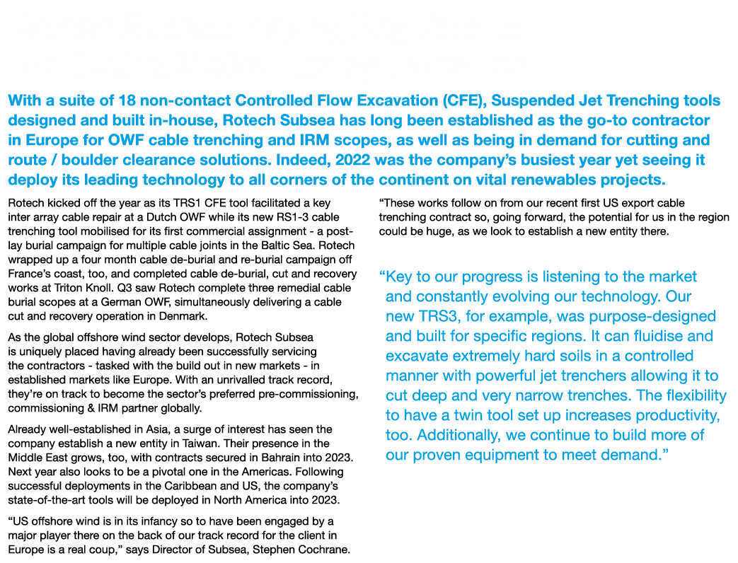 Rotech Subsea Playing Key Role in Facilitating Global Energy Transition With a suite of 18 non contact Controlled Flo...