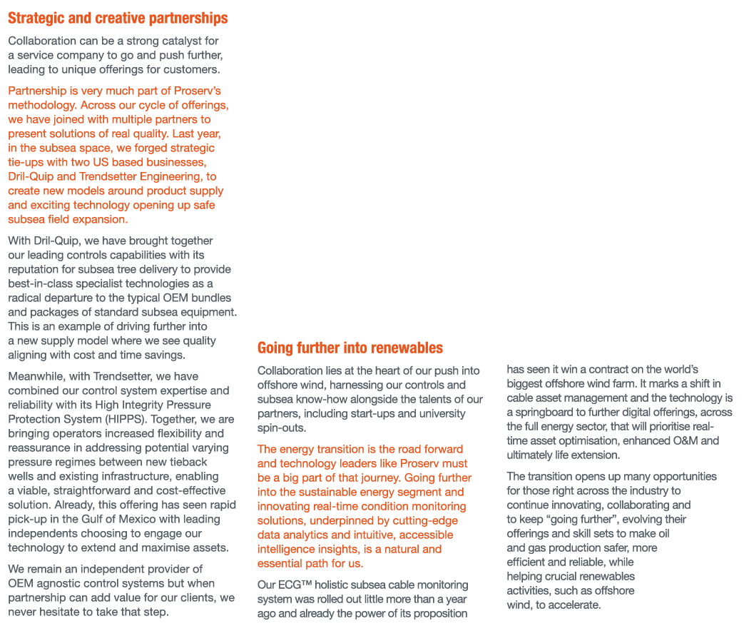 Strategic and creative partnerships Collaboration can be a strong catalyst for a service company to go and push furth...