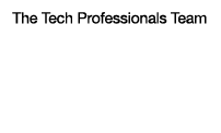 The Tech Professionals Team