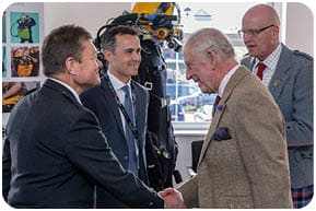 Aberdeen , Scotland, Friday, 29 September 2023    His Majesty King Charles III visits Global Underwater Hub   Picture by Michal Wachucik/Abermedia