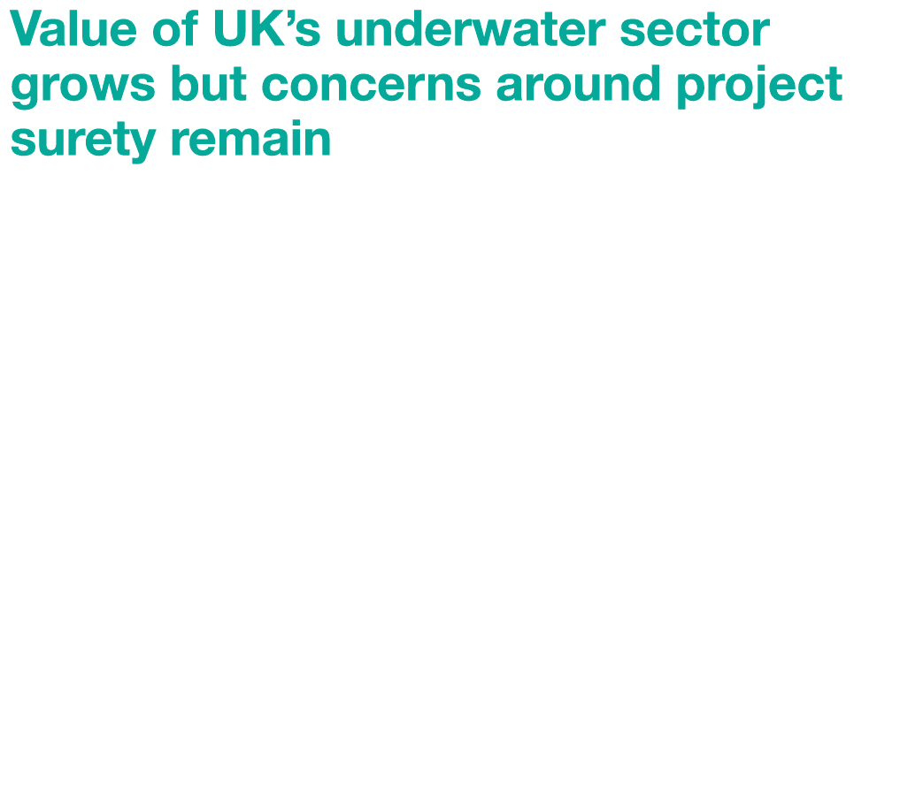 Value of UK’s underwater sector grows but concerns around project surety remain Analysis carried out last year by Glo...