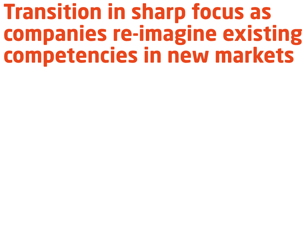 Transition in sharp focus as companies re imagine existing competencies in new markets The bells to welcome in 2025 m...