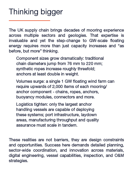 Thinking bigger The UK supply chain brings decades of mooring experience across multiple sectors and geologies. That ...