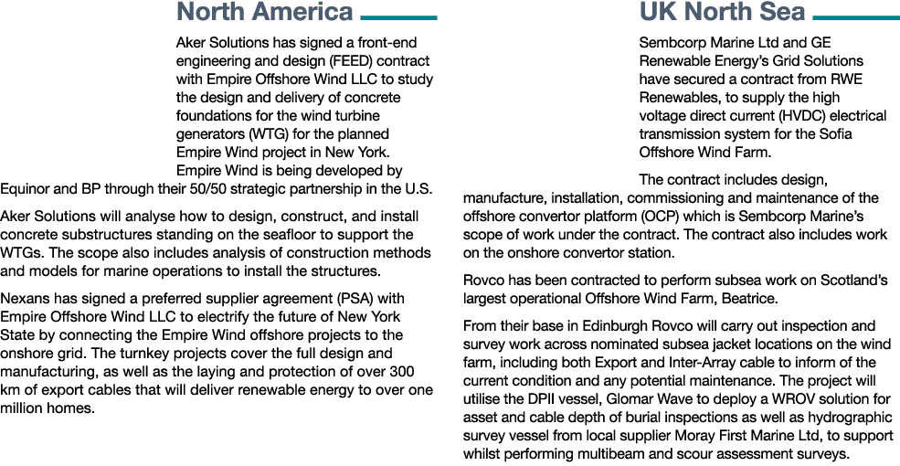 North America  Aker Solutions has signed a front-end engineering and design (FEED) contract with Empire Offshore Wind   