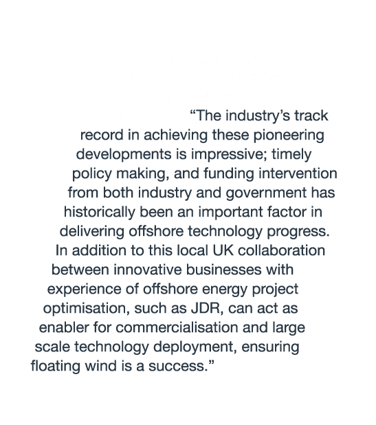 Caroline Lourie, analysis manager at JDR Cable Systems, believes the UK has significant potential for floating wind i   