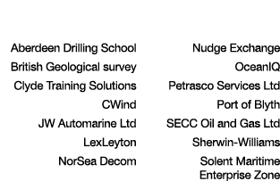 New Members Aberdeen Drilling School British Geological survey Clyde Training Solutions CWind JW Automarine Ltd LexLe   