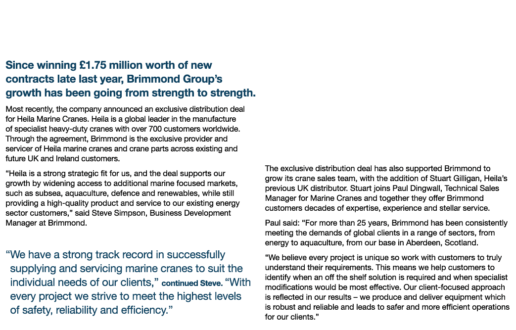 Brimmond Group Sees Significant Growth with  1 75m in Contracts Since winning  1 75 million worth of new contracts la   