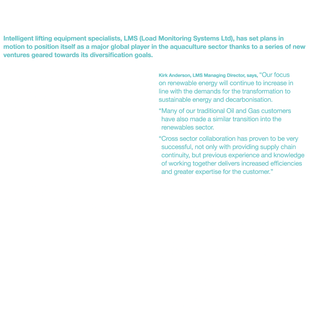 Aquaculture Sector Presents Further Diversification Opportunities for Aberdeen Lifting Specialists Intelligent liftin   