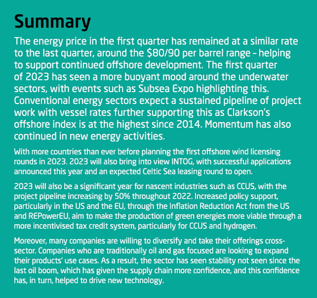 Summary The energy price in the first quarter has remained at a similar rate to the last quarter, around the $80/90 p...