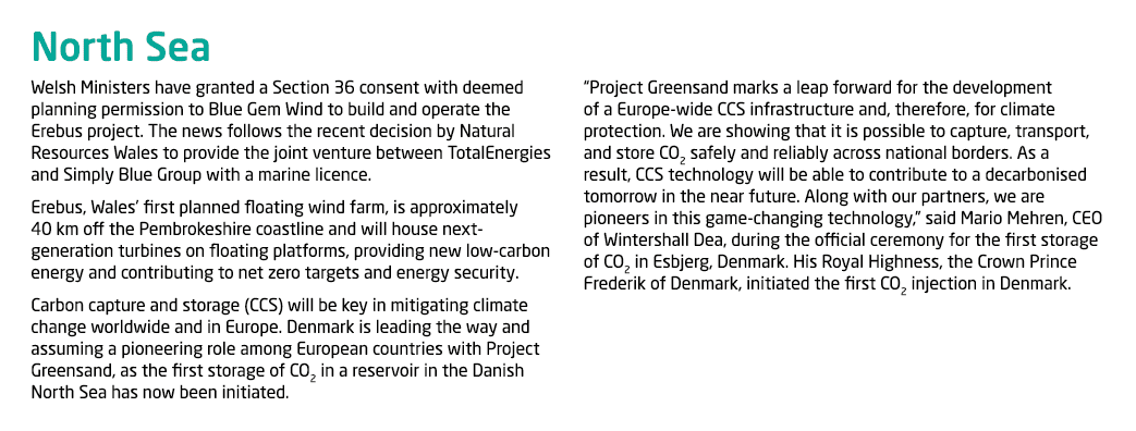 North Sea Welsh Ministers have granted a Section 36 consent with deemed planning permission to Blue Gem Wind to build...