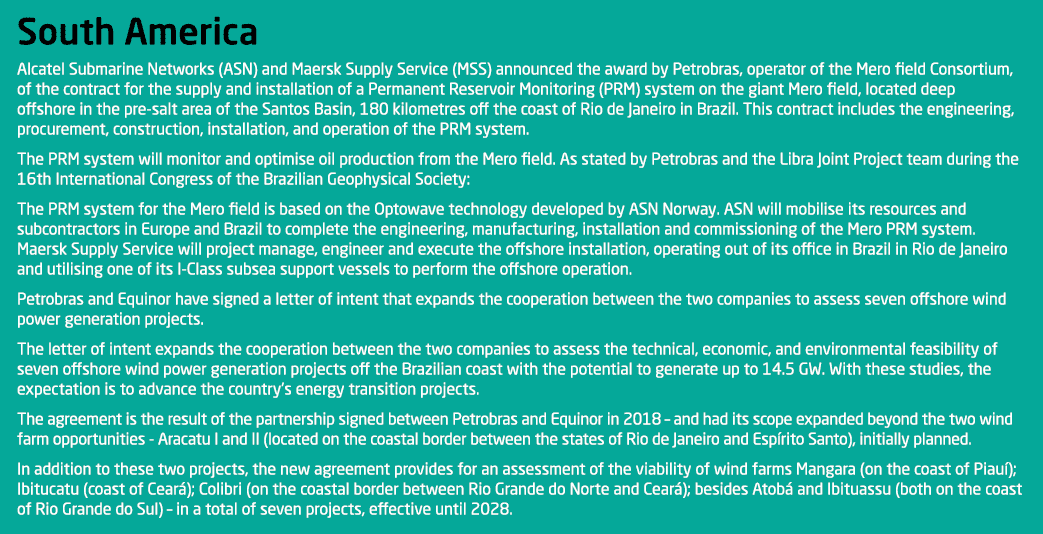 South America Alcatel Submarine Networks (ASN) and Maersk Supply Service (MSS) announced the award by Petrobras, oper...