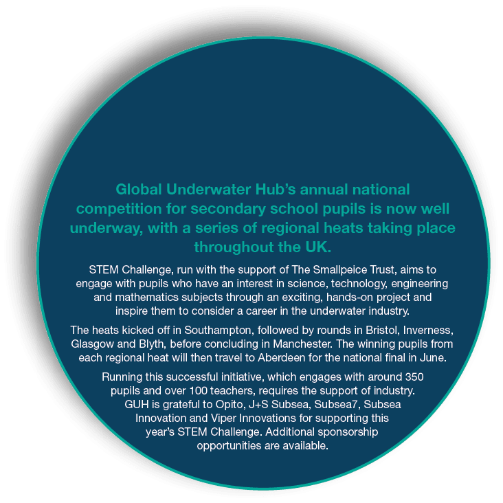 Global Underwater Hub’s annual national competition for secondary school pupils is now well underway, with a series o...