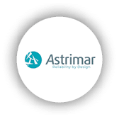 A logo for a company called Astrimar. Description generated by AI