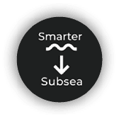 A black and white image of a wave with the word “subsea" written on it. Description generated by AI