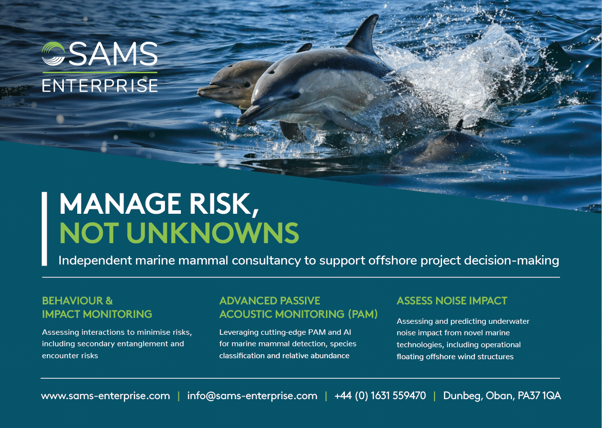 A dolphin is shown in the water with the words “Manage Risk, Not Unknowns" written above it. Description generated by AI