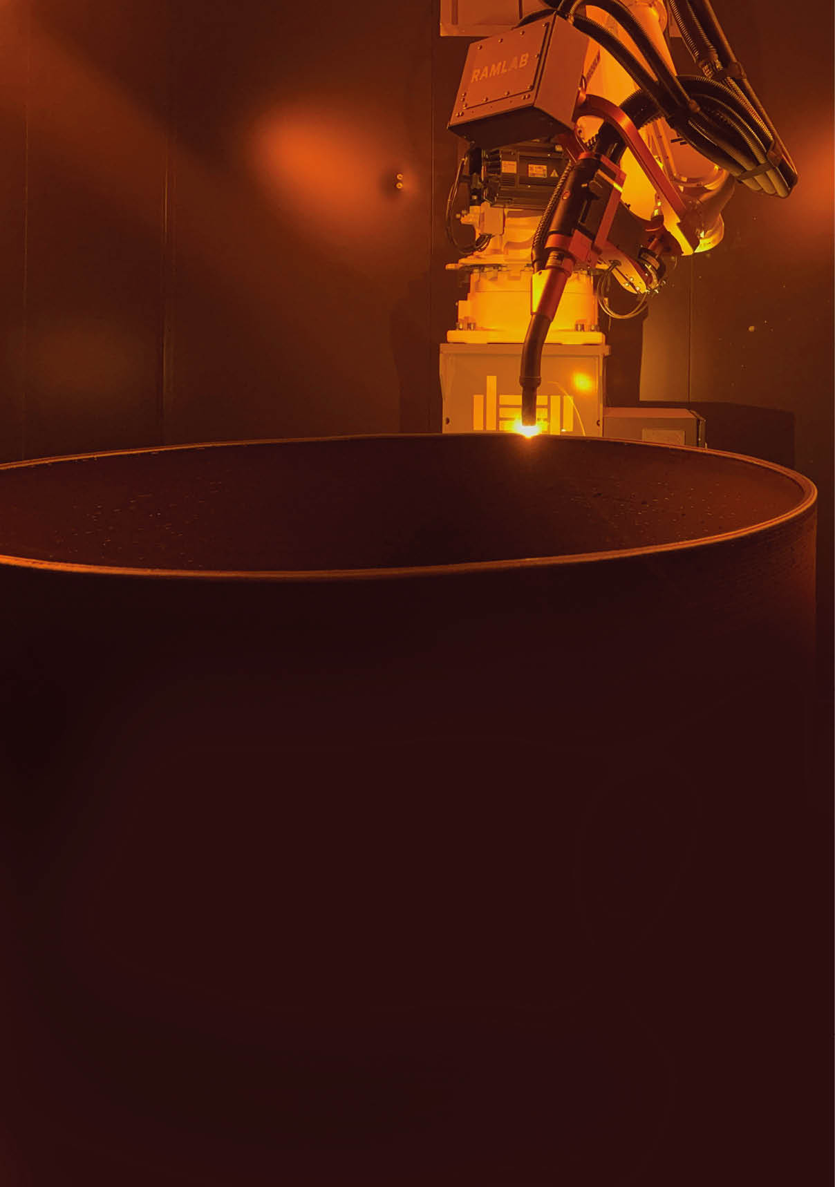 A machine is on a table. Description generated by AI