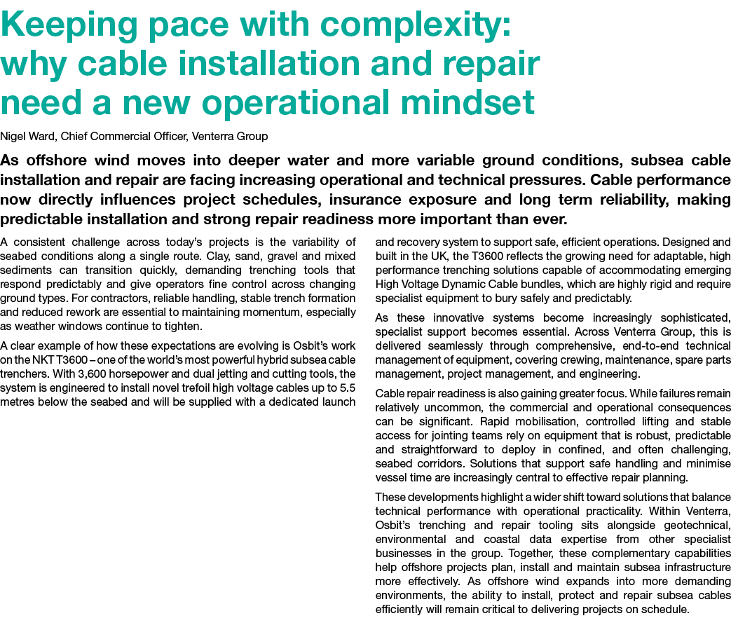 Keeping pace with complexity: why cable installation and repair need a new operational mindset Nigel Ward, Chief Comm...