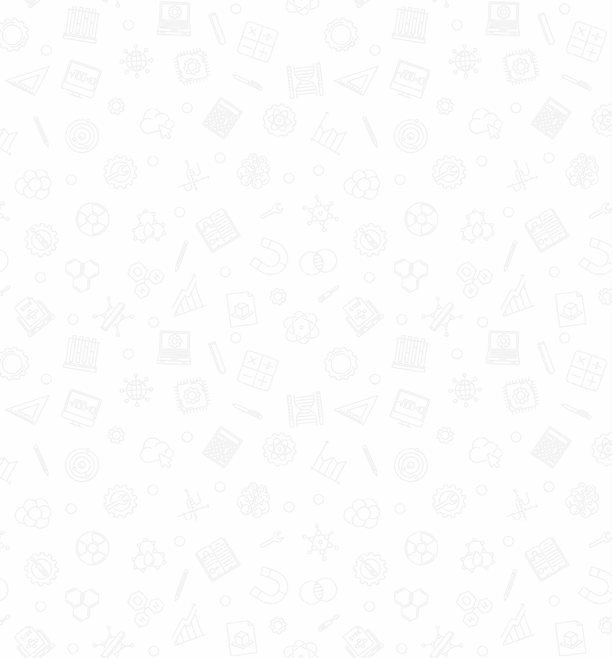 STEM - Science, Technology, Engineering and Math vector concept blue seamless pattern or background