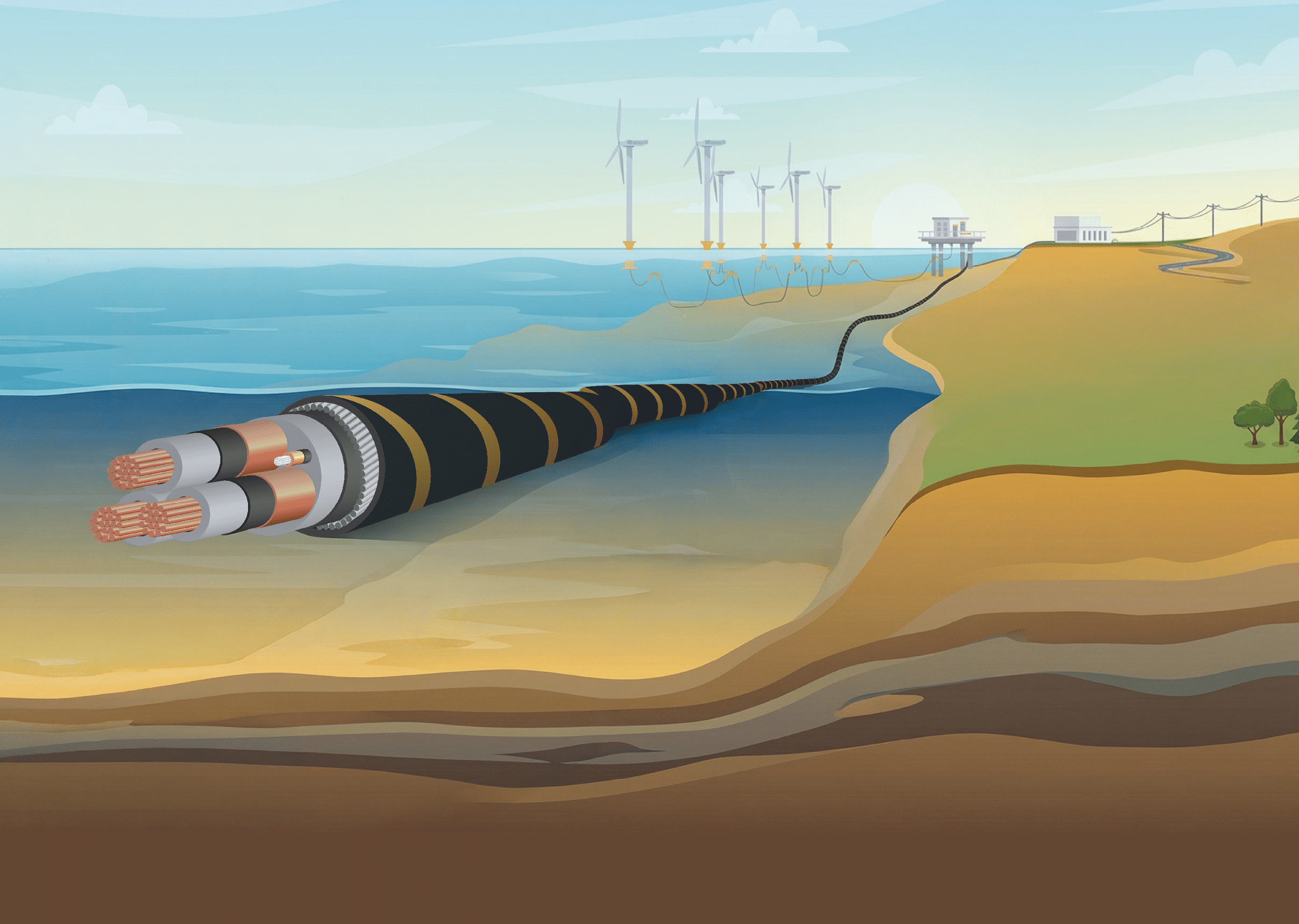 A large pipe is laying on the beach. Description generated by AI