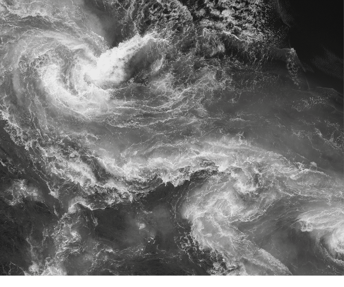 A stormy sky with clouds and waves. Description generated by AI