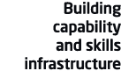 Building capability and skills infrastructure