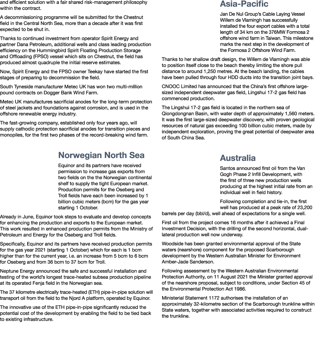 and efficient solution with a fair shared risk-management philosophy within the contract  A decommissioning programme   