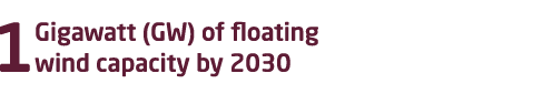 1 Gigawatt (GW) of floating wind capacity by 2030