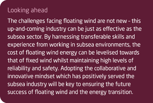 Looking ahead The challenges facing floating wind are not new   this up-and-coming industry can be just as effective    