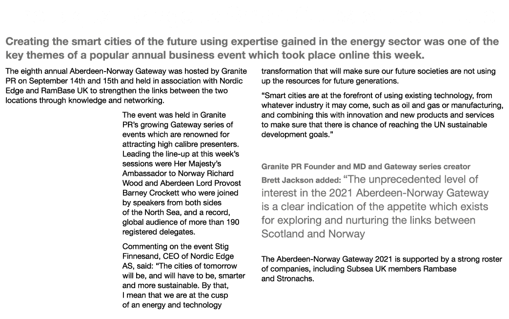 The Digital Bridge to Smart Cities of the Future Creating the smart cities of the future using expertise gained in th   