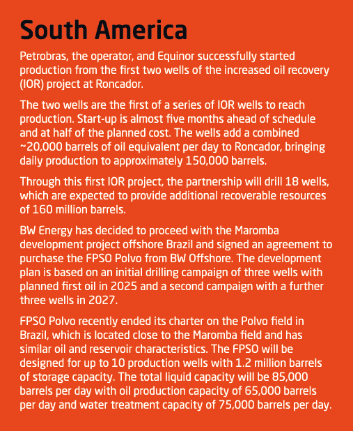 South America Petrobras, the operator, and Equinor successfully started production from the first two wells of the in   