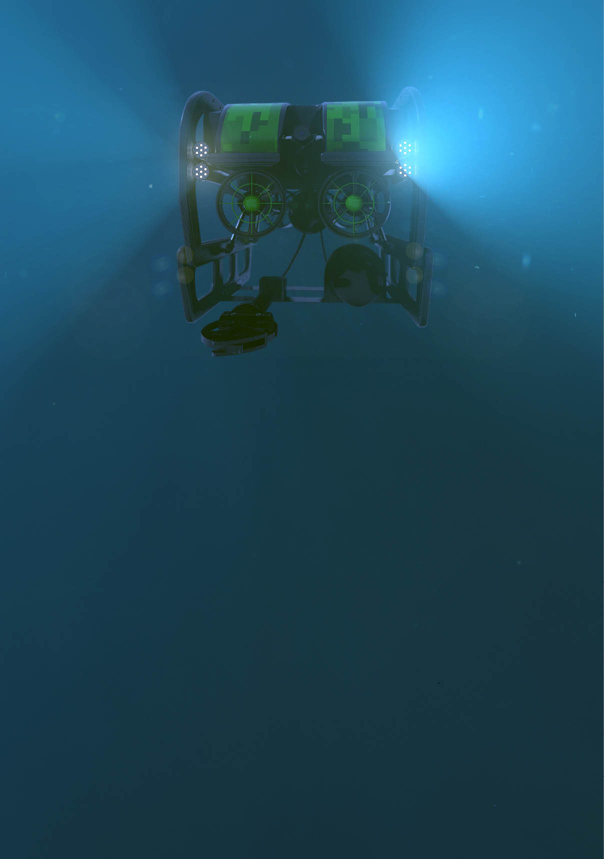 Deep Sea ROV Underwater 3D Rendered
