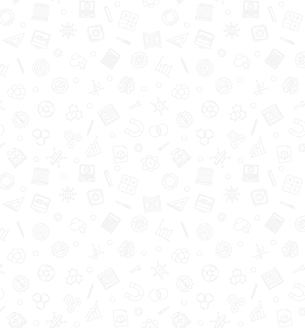 STEM - Science, Technology, Engineering and Math vector concept blue seamless pattern or background